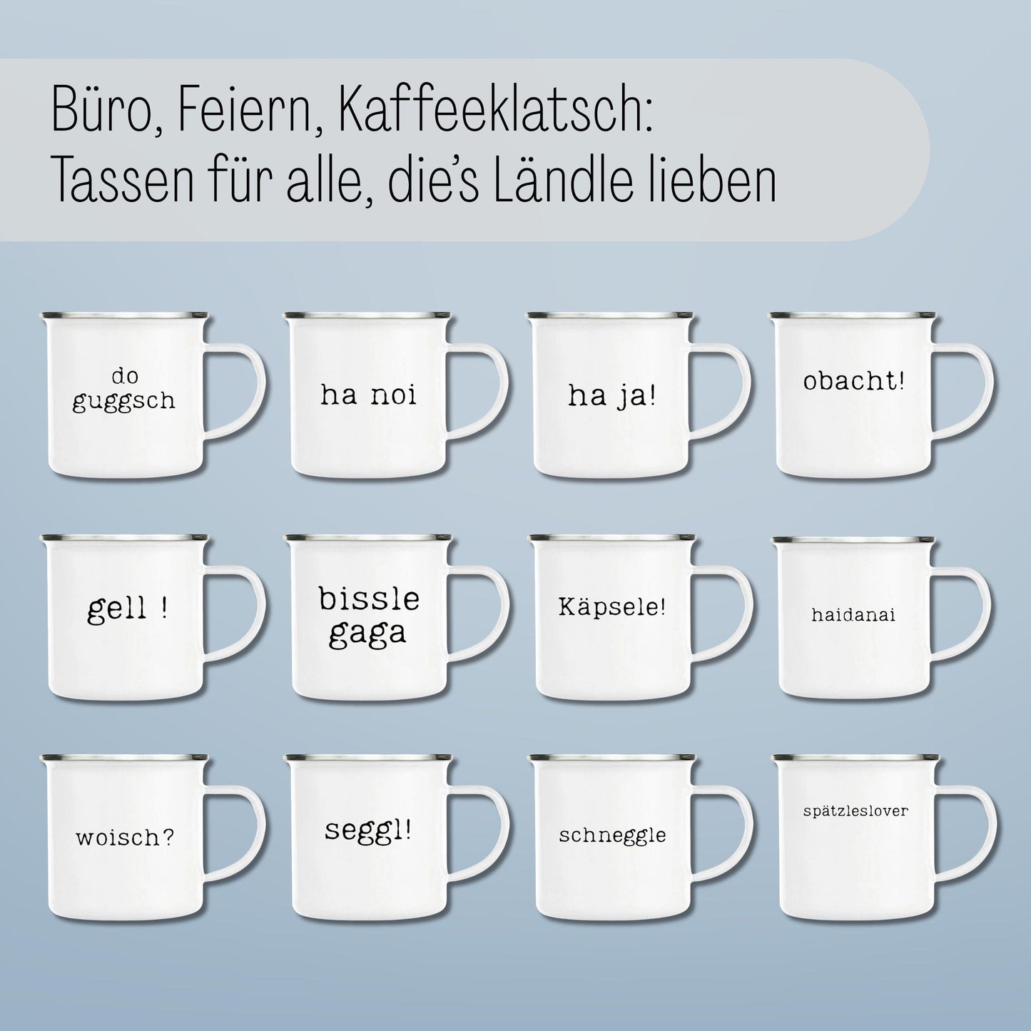 Typisch schwäbische Statement Tasse „gell!“ Das gesamte Schwabentum in ein Wort gefasst - perfektes… – Ansicht 9