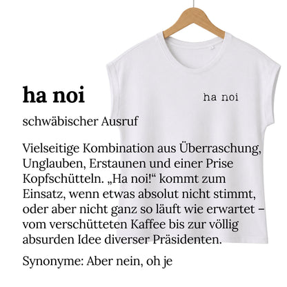 Sommerliches Statement Damen Shirt "ha noi"