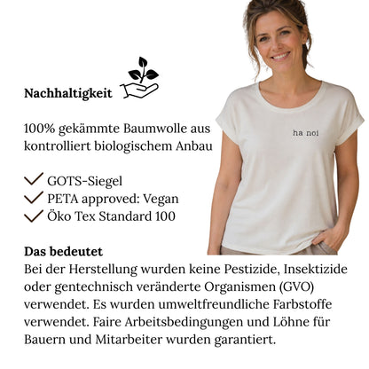Sommerliches Statement Damen Shirt "ha noi"