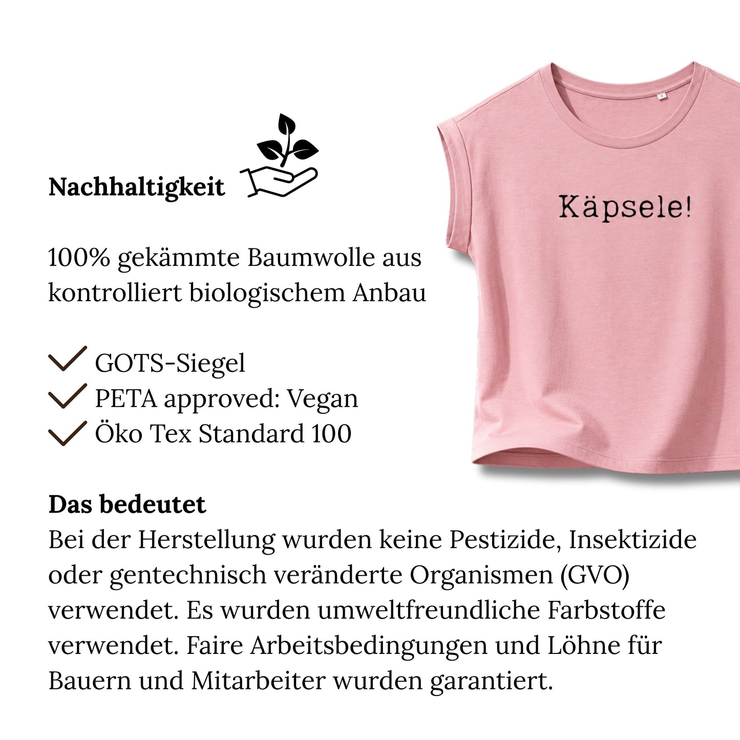 Luftiges Shirt für schlaue Schwäbinnen: "Käpsele"