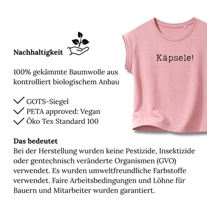 Luftiges Shirt für schlaue Schwäbinnen: "Käpsele"