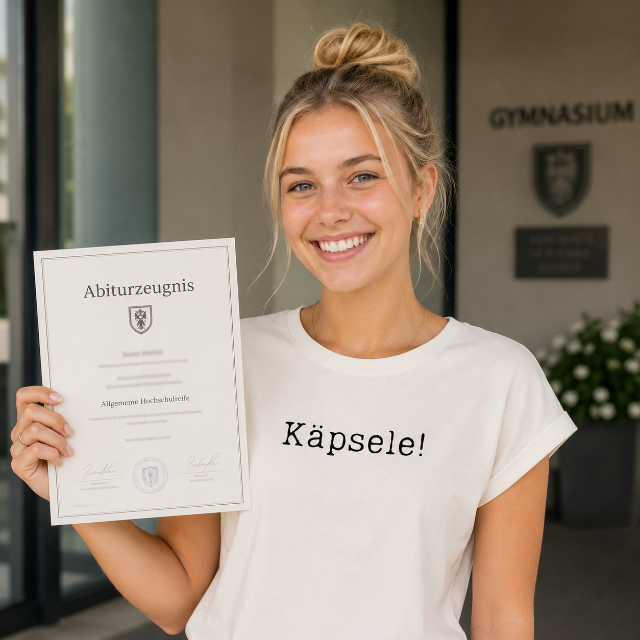 Luftiges Shirt für schlaue Schwäbinnen: "Käpsele"