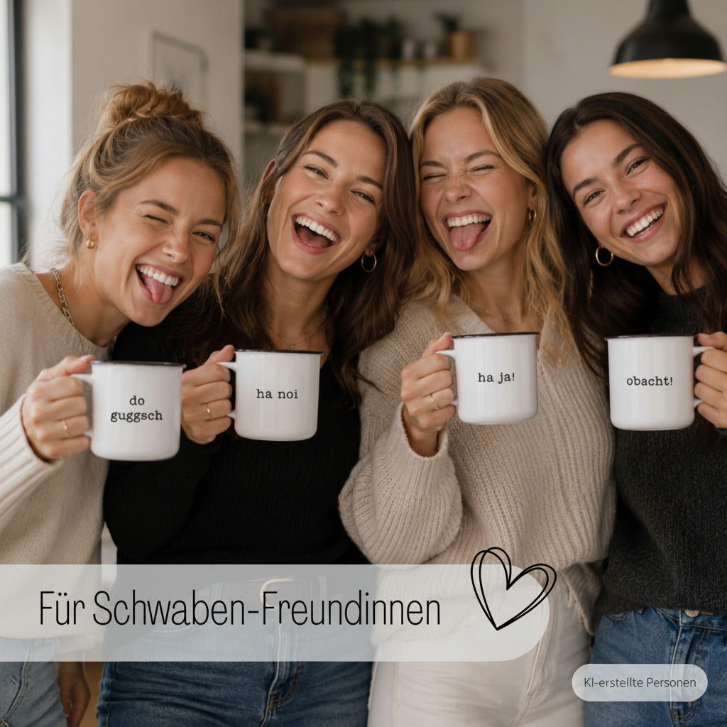 Witzige Idee für schwäbisches Freundinnen Geschenk 