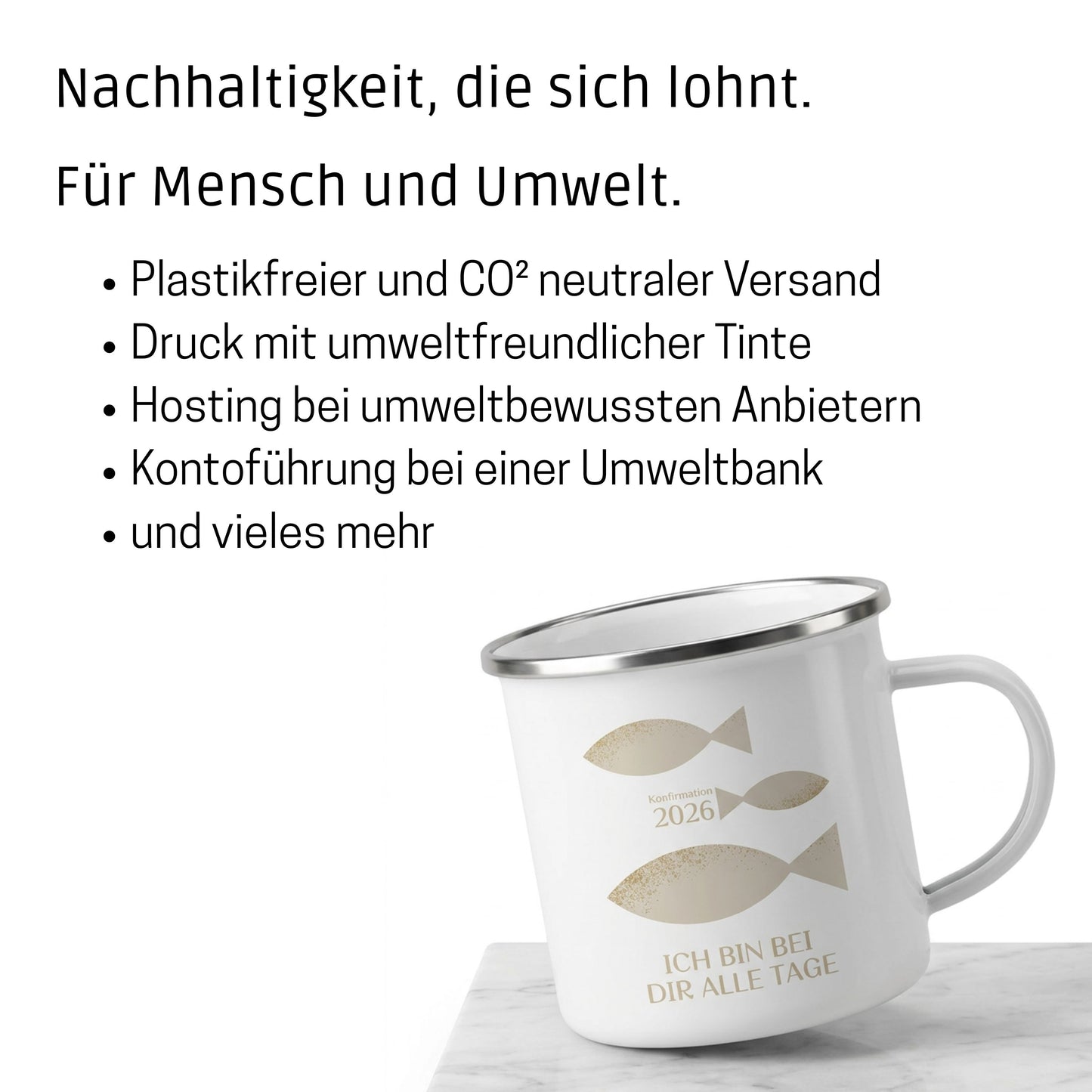 Konfirmationstasse als Geschenk oder Gastgeschenk zur Konfirmation