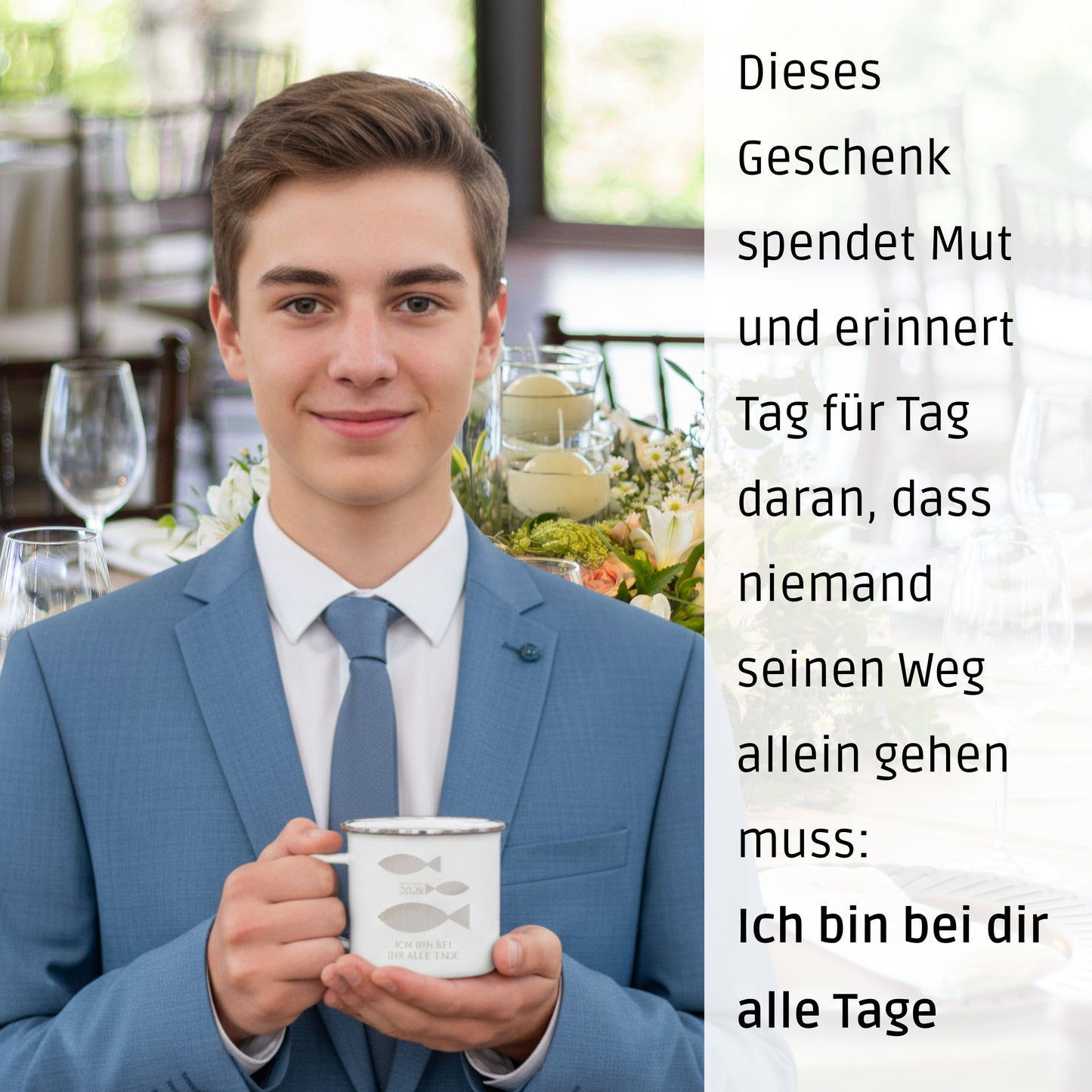 Konfirmationstasse als Geschenk oder Gastgeschenk zur Konfirmation
