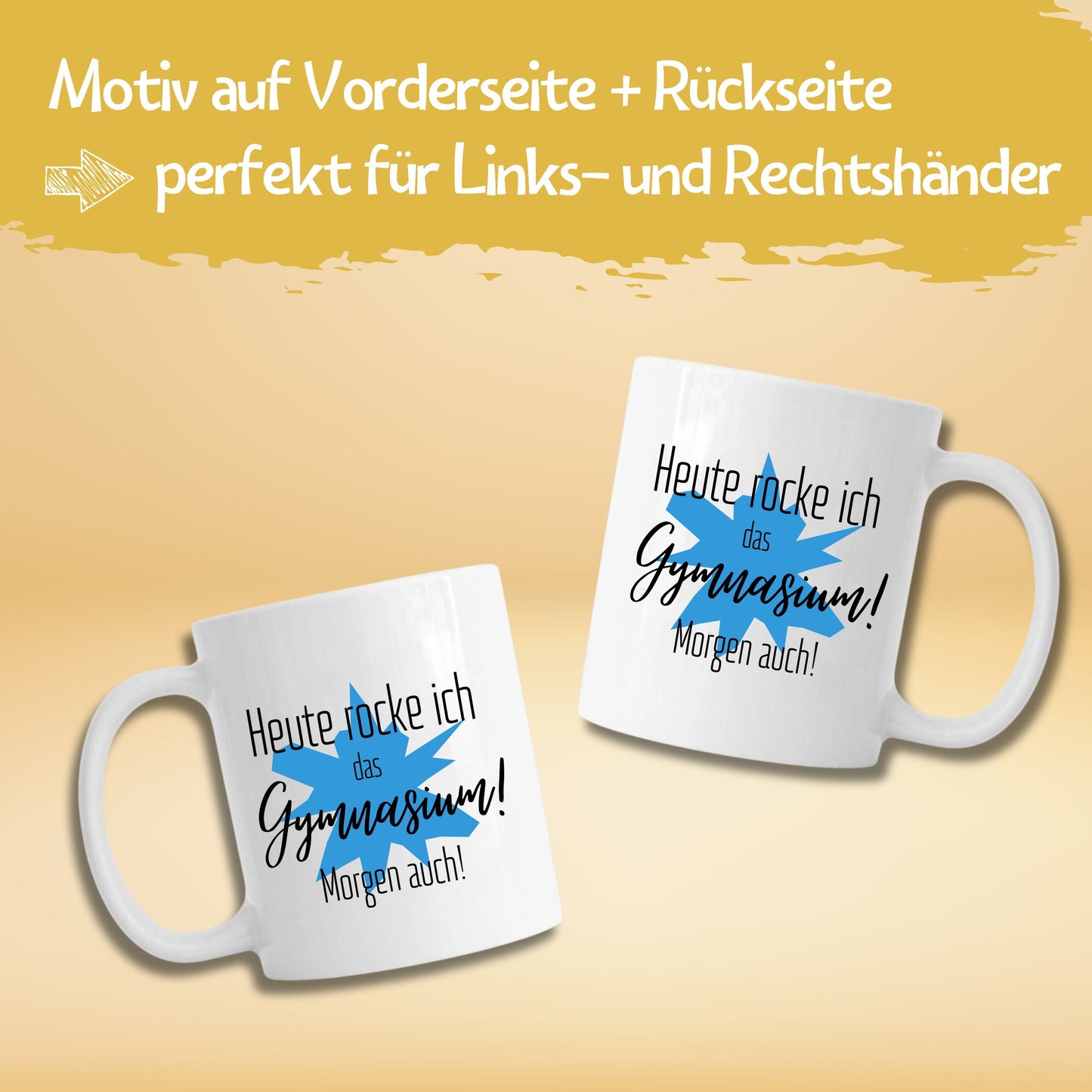 Lustige Motivations-Tasse fürs Gymnasium | Für 5. Klässler, Lehrerinnen und Lehrer oder für Schulwechsler… – Ansicht 9