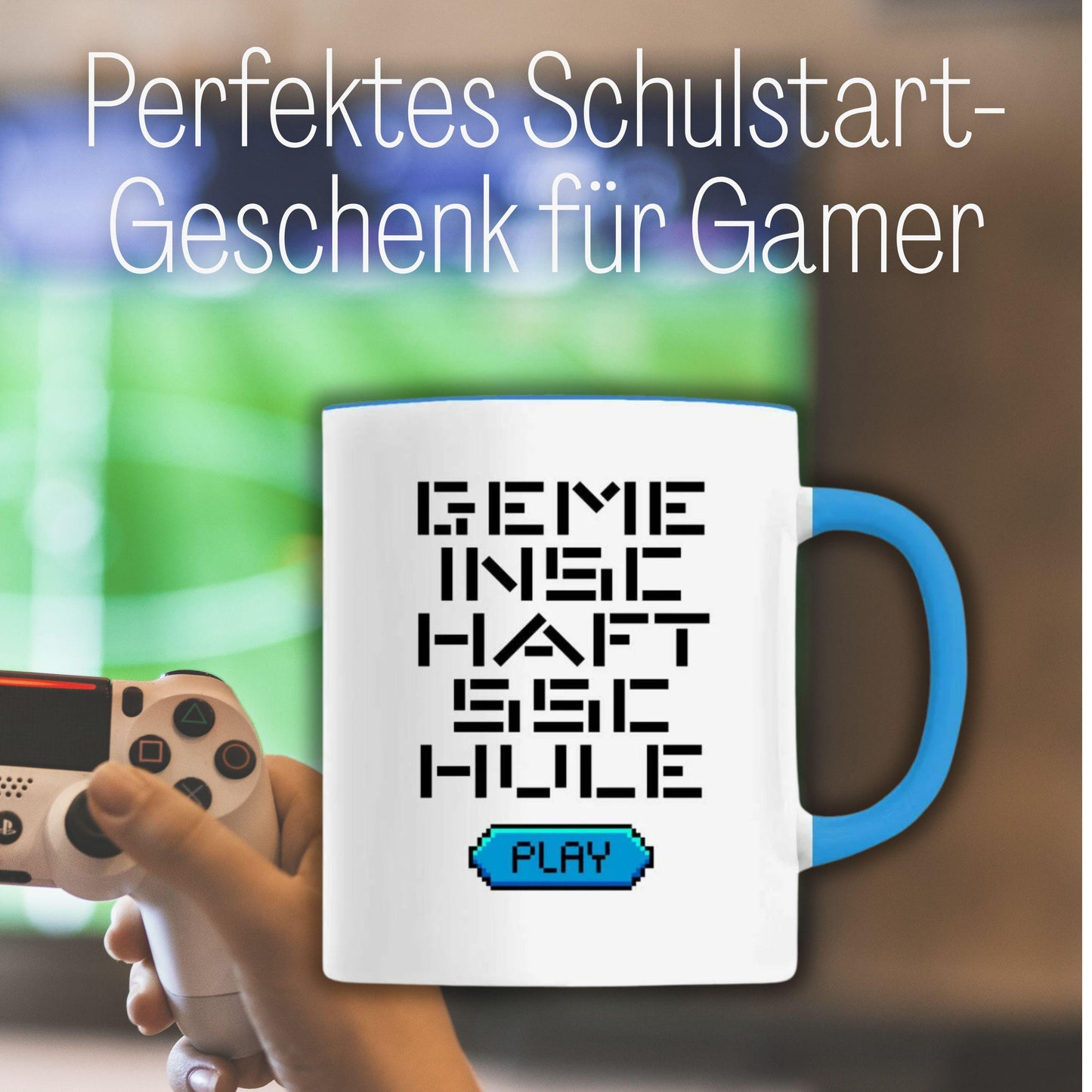 Tasse Gemeinschaftsschule für Gamer | Lustige Tasse zum Schulstart | Geschenk für Gemeinschaftsschüler |… – Ansicht 4