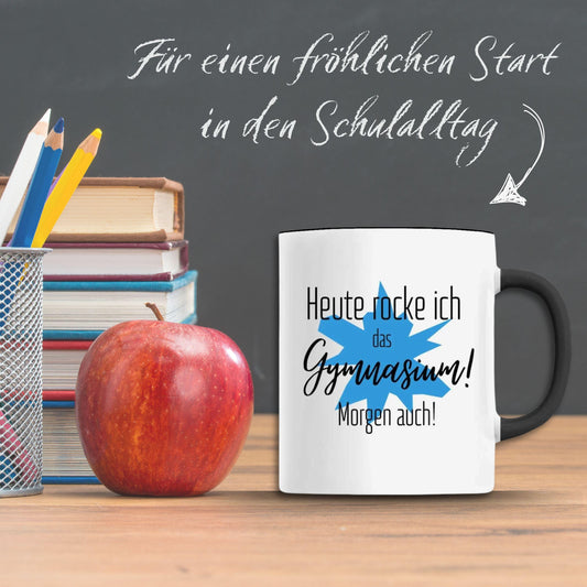 Lustige Motivations-Tasse fürs Gymnasium | Für 5. Klässler, Lehrerinnen und Lehrer oder für Schulwechsler… – Ansicht 2