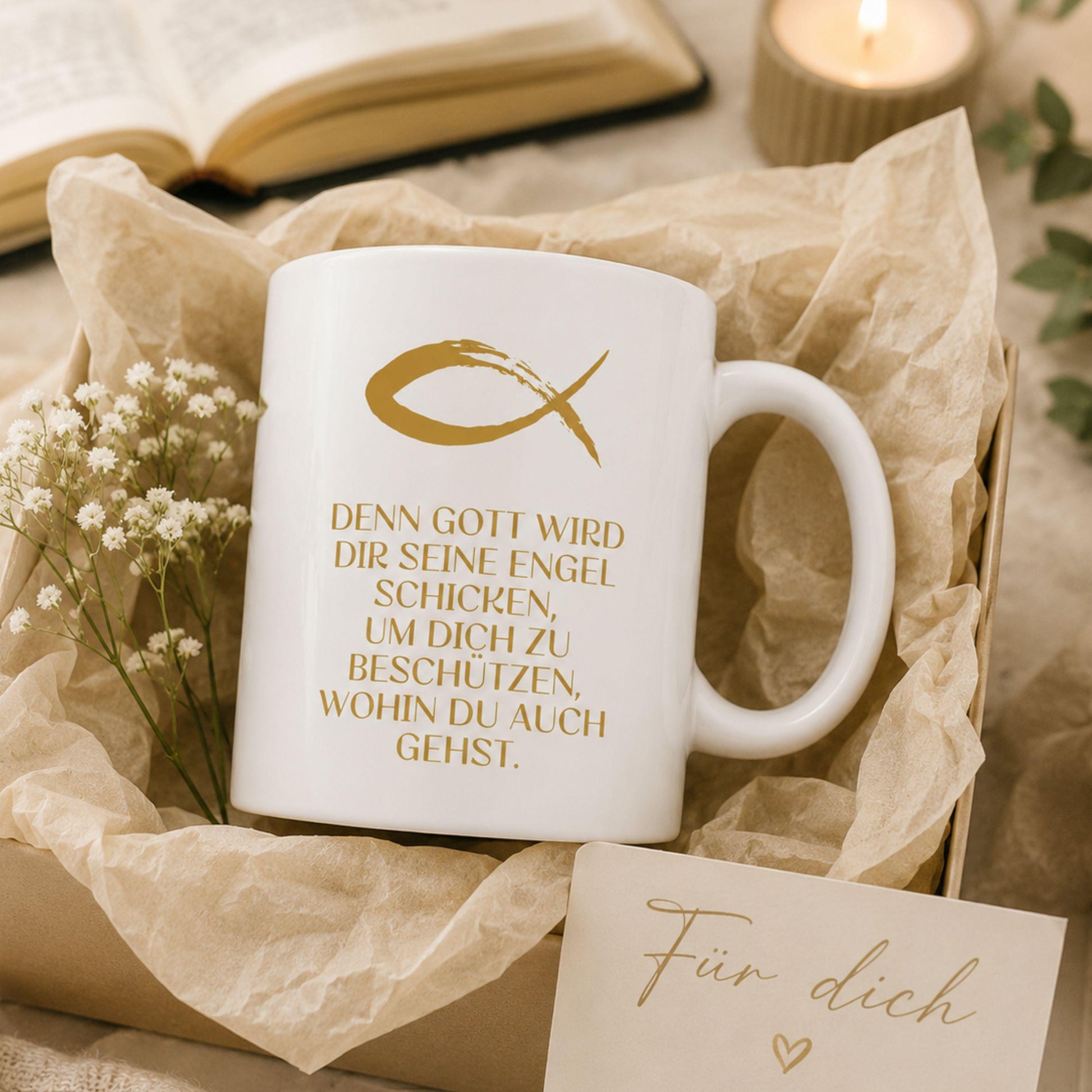 Christliches Geschenk zum Geburtstag, zur Konfirmation | Minimalistisch und schlichtes religiöses… – Ansicht 2