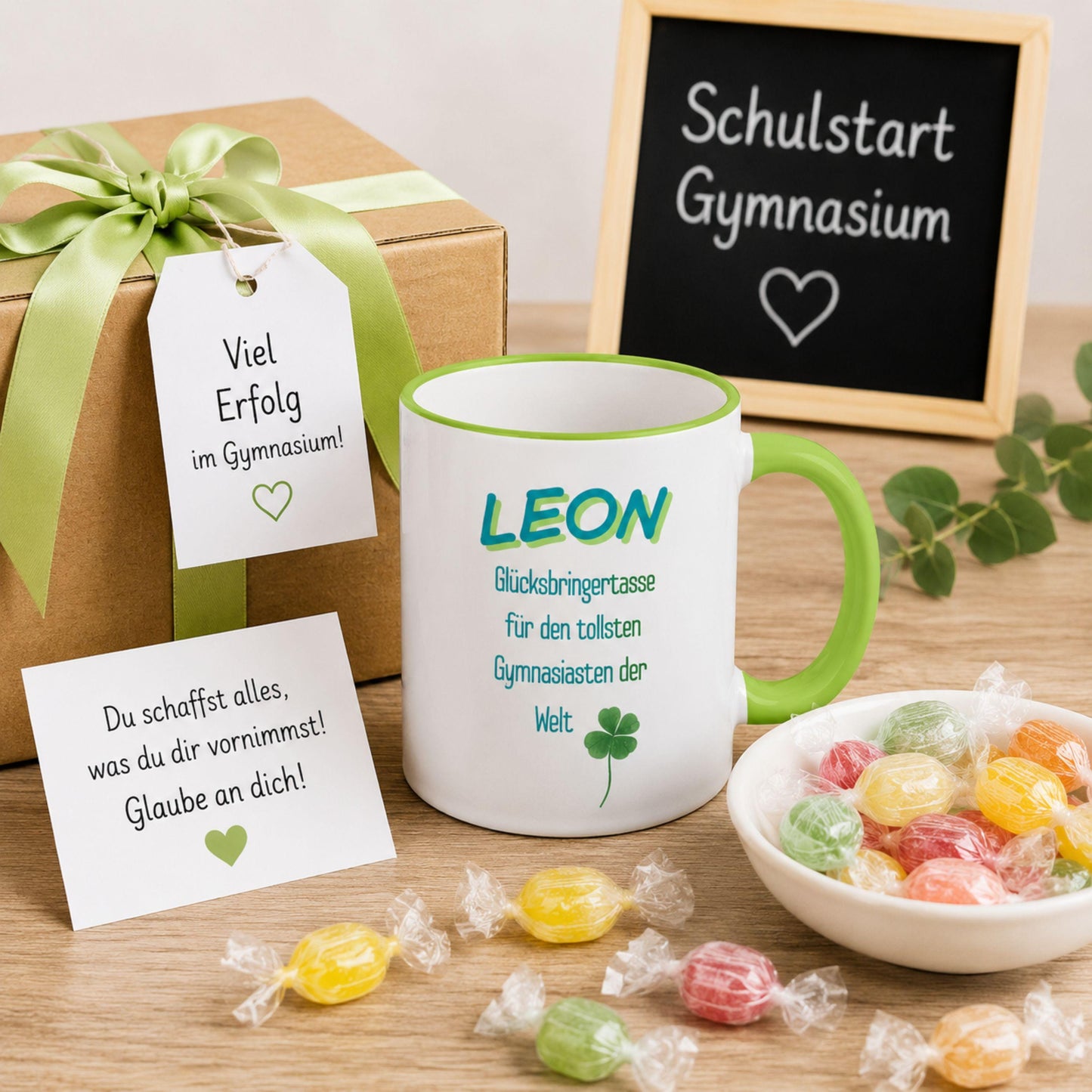 Personalisierte Tasse als Geschenk zum Start von Gymnasium, Realschule, Gesamtschule, Grundschule Gemeinschaftsschule |…