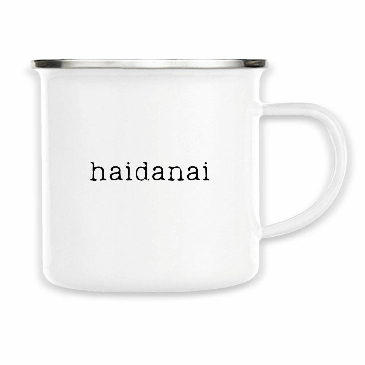 Das emotionalste schwäbische Wort auf einer Emaille Tasse „Haidanai!“, herrlich ausdrucksstark für… – Ansicht 4