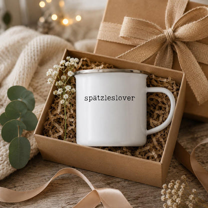 Spätzleslover Emaille Tasse für echte Fans. Eine kompromisslose Ansage für echte Schwaben oder gut… – Ansicht 9