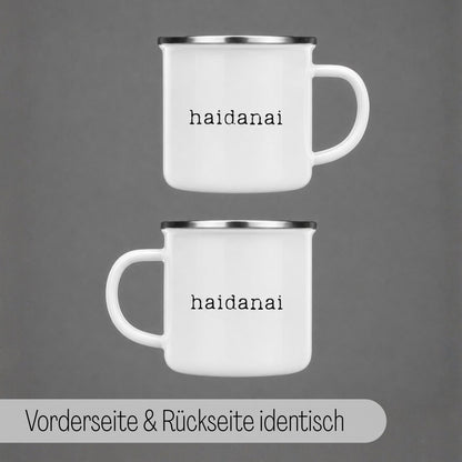 Das emotionalste schwäbische Wort auf einer Emaille Tasse „Haidanai!“, herrlich ausdrucksstark für… – Ansicht 3