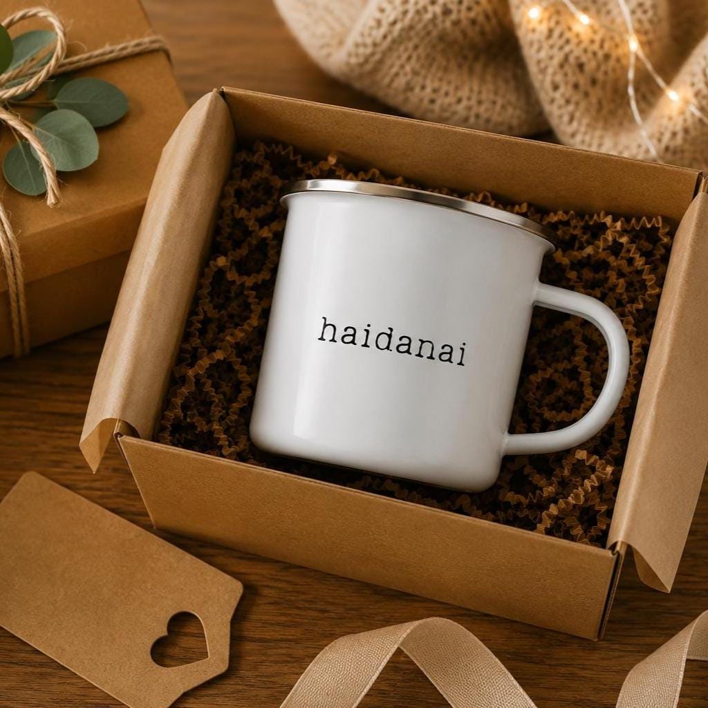 Das emotionalste schwäbische Wort auf einer Emaille Tasse „Haidanai!“, herrlich ausdrucksstark für… – Ansicht 2