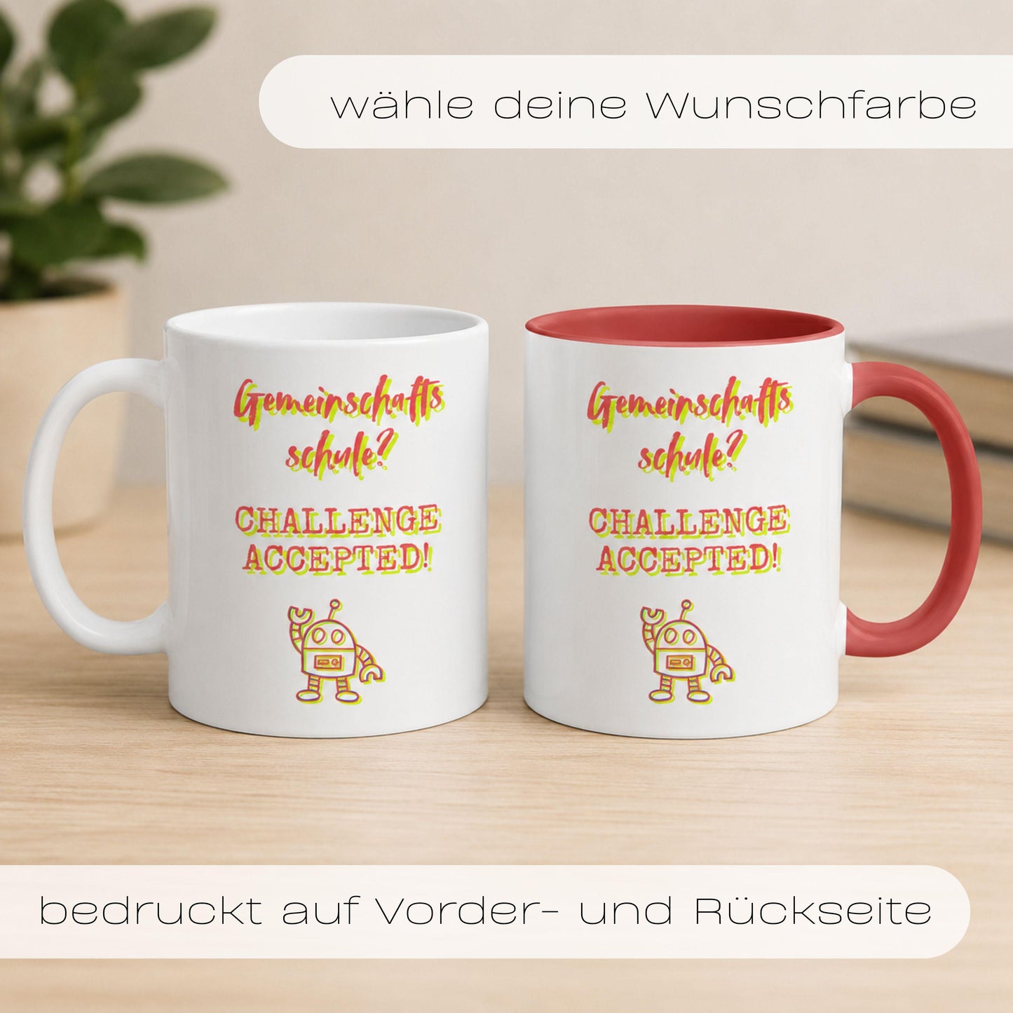 Cooles Geschenk zum Start in die Gemeinschaftsschule | Motivations-Tasse Schulanfangsgeschenk | Geschenk… – Ansicht 2