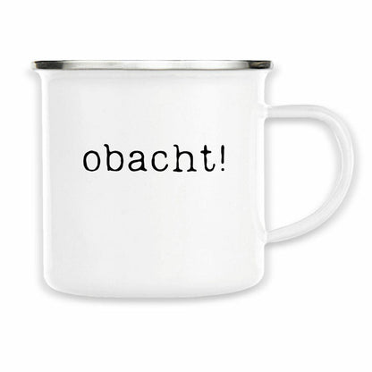 Die ultimative Schwabentasse fürs Büro: „Obacht!“, minimalistisch, aber nicht zu übersehen. Lustiges… – Ansicht 8