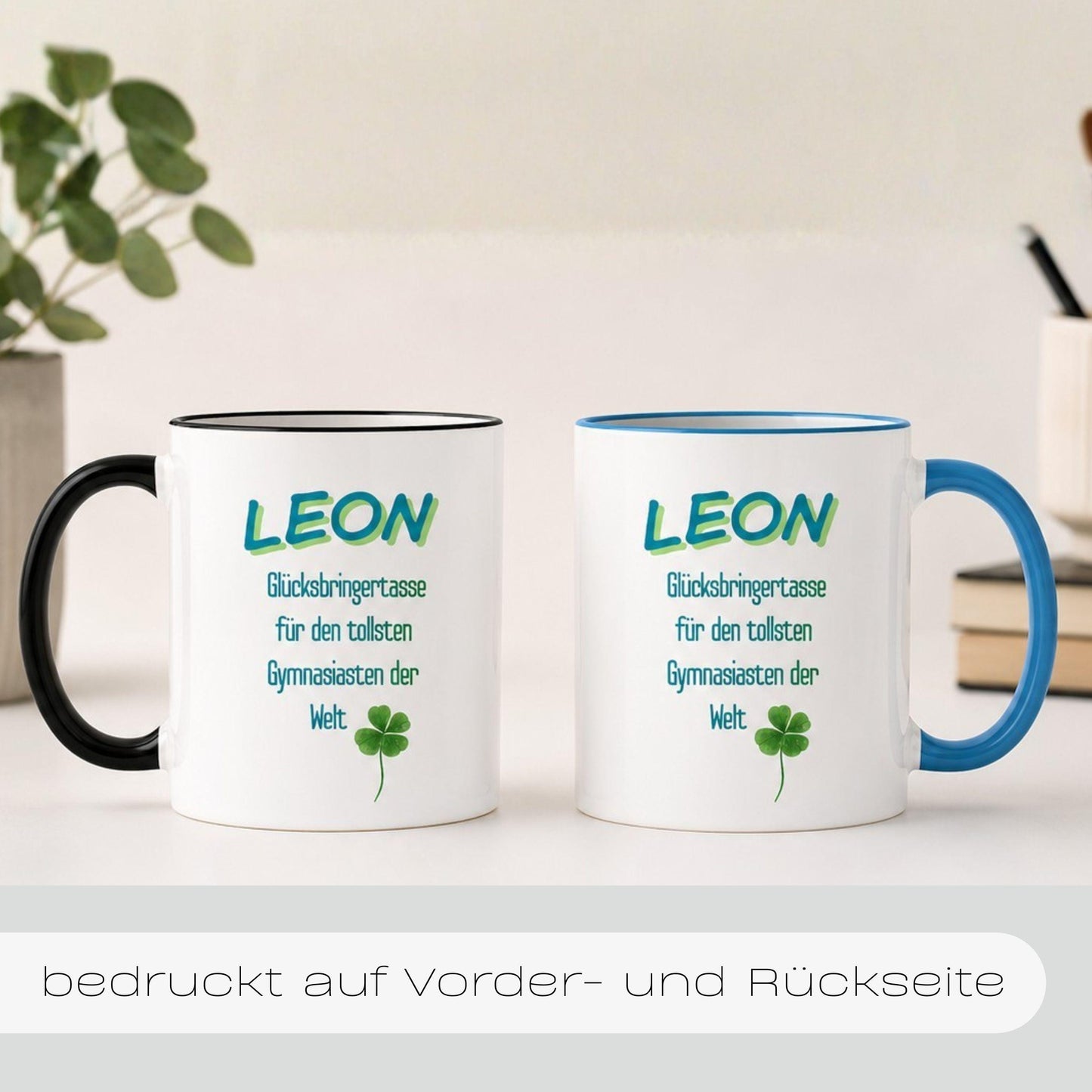 Personalisierte Tasse als Geschenk zum Start von Gymnasium, Realschule, Gesamtschule, Grundschule… – Ansicht 3