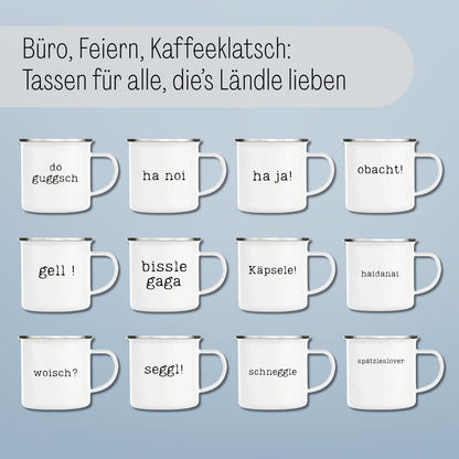 Schwäbische Statement Tasse „Ha noi!“ Minimalistisch und ausdrucksstark. Echt schwäbisch eben! – Ansicht 6