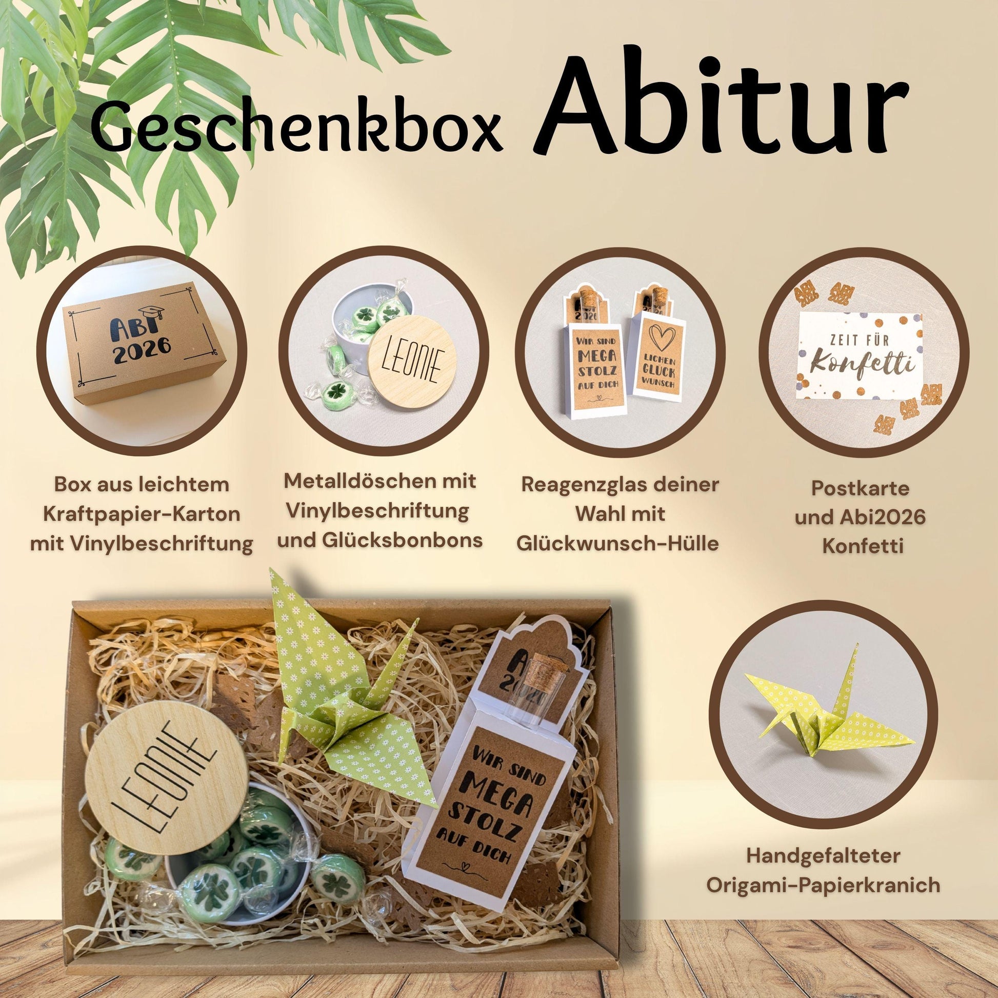 Personalisiertes Geschenk zum Abitur | Geschenkbox mit Geldgeschenk zum Abitur | Abi 2026… – Ansicht 3
