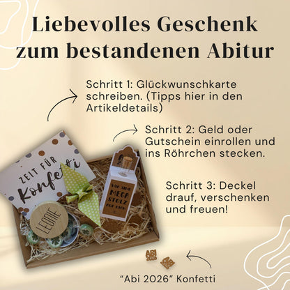 Personalisiertes Geschenk zum Abitur | Geschenkbox mit Geldgeschenk zum Abitur | Abi 2026… – Ansicht 2
