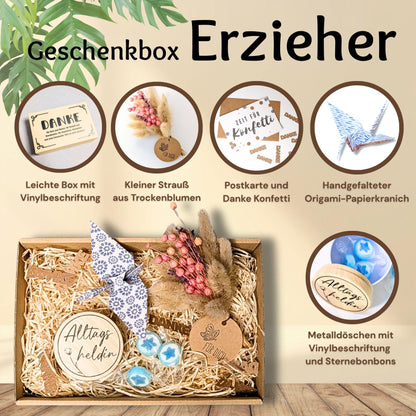 Abschiedsgeschenk für Erzieherin: Liebevoll gestaltete Geschenkbox als persönliches Dankeschön zum… – Ansicht 3
