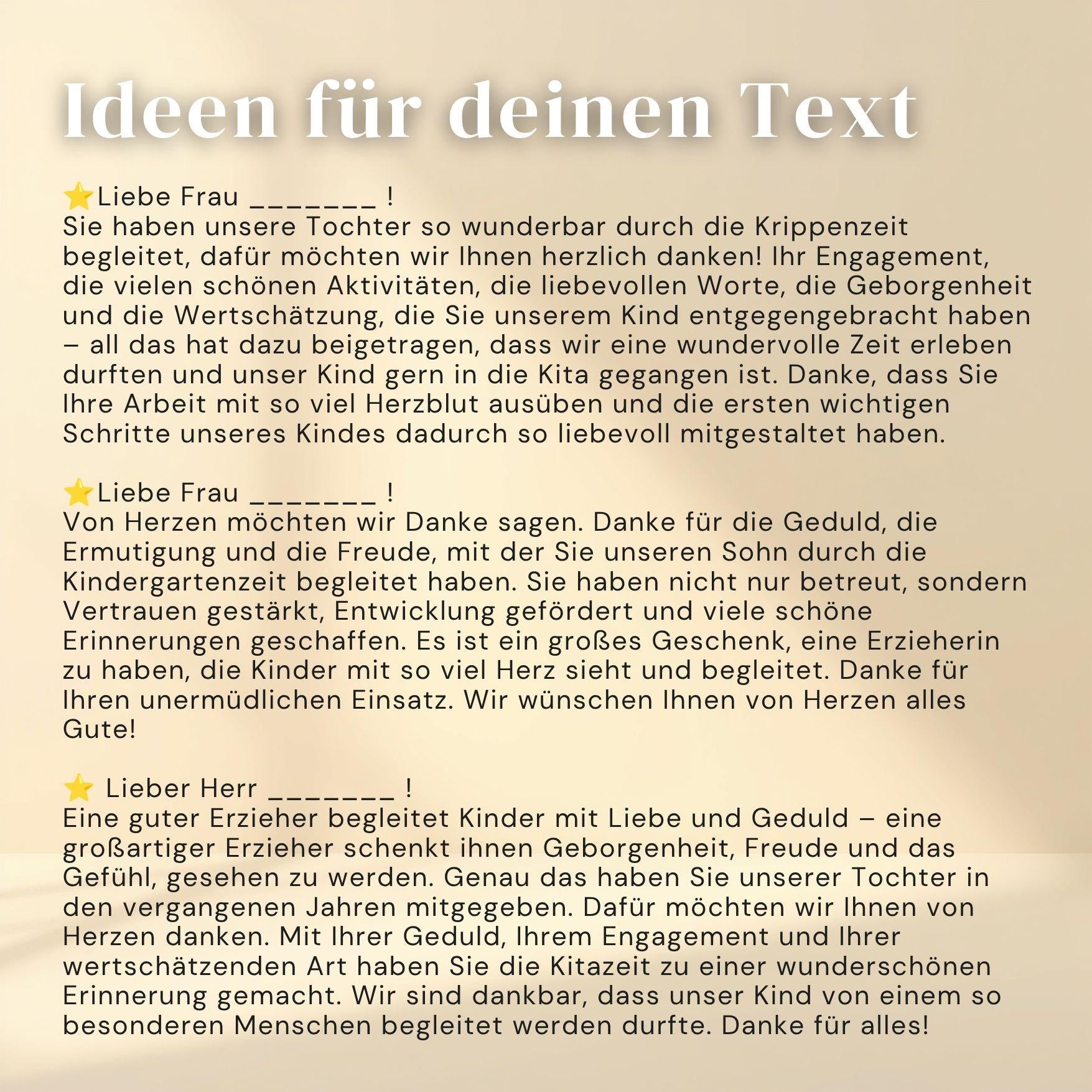 Abschiedsgeschenk für Erzieherin: Liebevoll gestaltete Geschenkbox als persönliches Dankeschön zum… – Ansicht 8