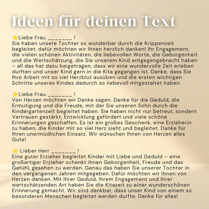 Abschiedsgeschenk für Erzieherin: Liebevoll gestaltete Geschenkbox als persönliches Dankeschön zum… – Ansicht 8