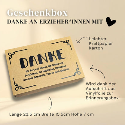 Abschiedsgeschenk für Erzieherin: Liebevoll gestaltete Geschenkbox als persönliches Dankeschön zum… – Ansicht 4