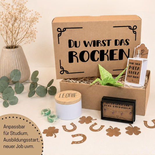 Personalisiertes Geschenk zum Schulstart Gymnasium | Versüße den Start ins Gymnasium mit einer liebevollen Geschenkbox…