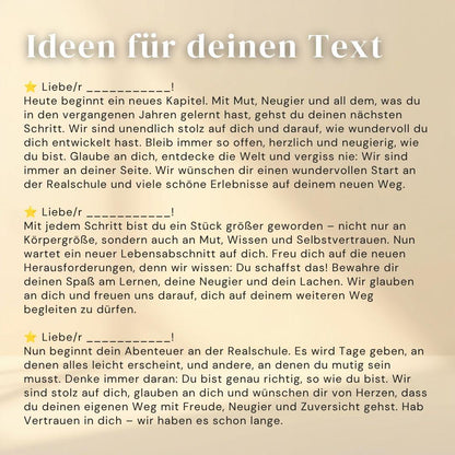 Personalisiertes Geschenk Schulstart Realschule | Versüße den Start in die Realschule mit einer… – Ansicht 10